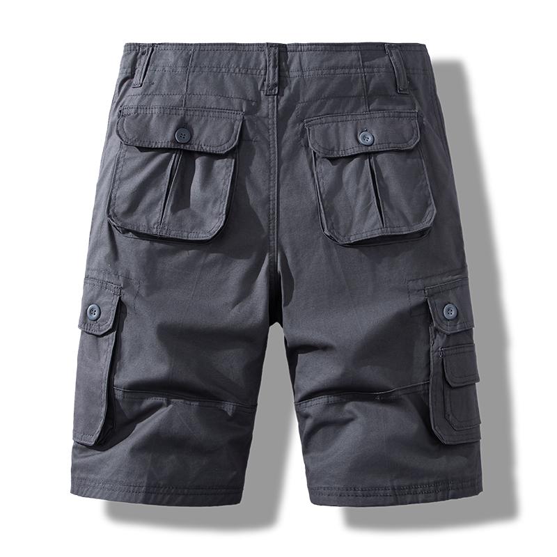 

Summer Men s Short Pants Cotton Cargo Shorts Breeches Casual Sports Man Hiking Fishing Streetwear 44 темно-сірий колір
