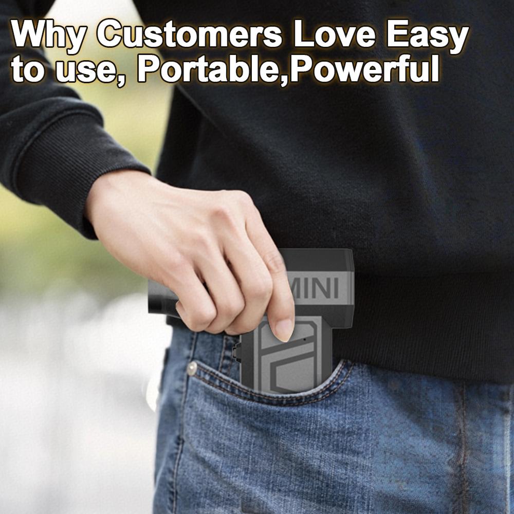 4 Gears Adjustable 130000RPM Type-C Charging Turbo Jet Fan Car Accessories Cleaning Blower Tool Electric Air Duster Car Blowing Snow