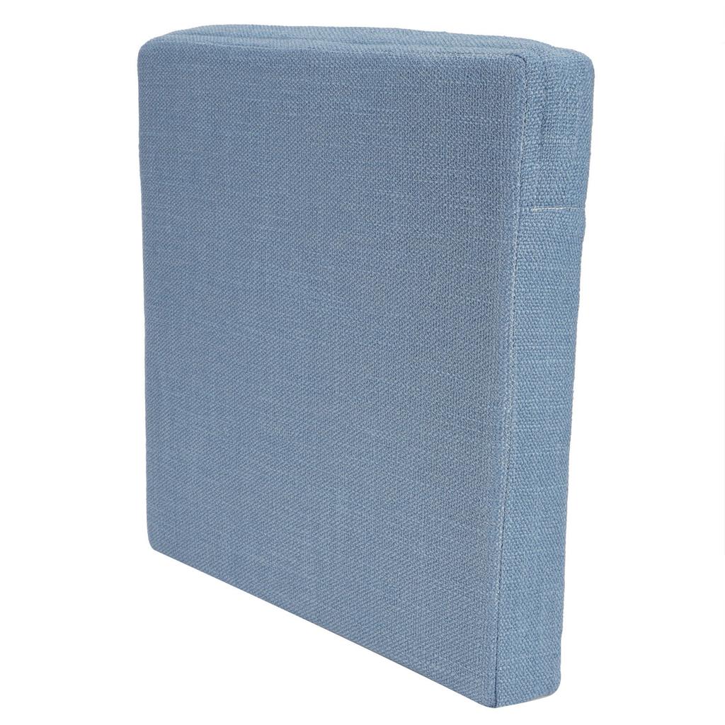 Haushalt Quadratisch Weich Yoga Bodenkissen Abnehmbar Waschbar Meditationsmatte Kissen Blau 40 x 40 x