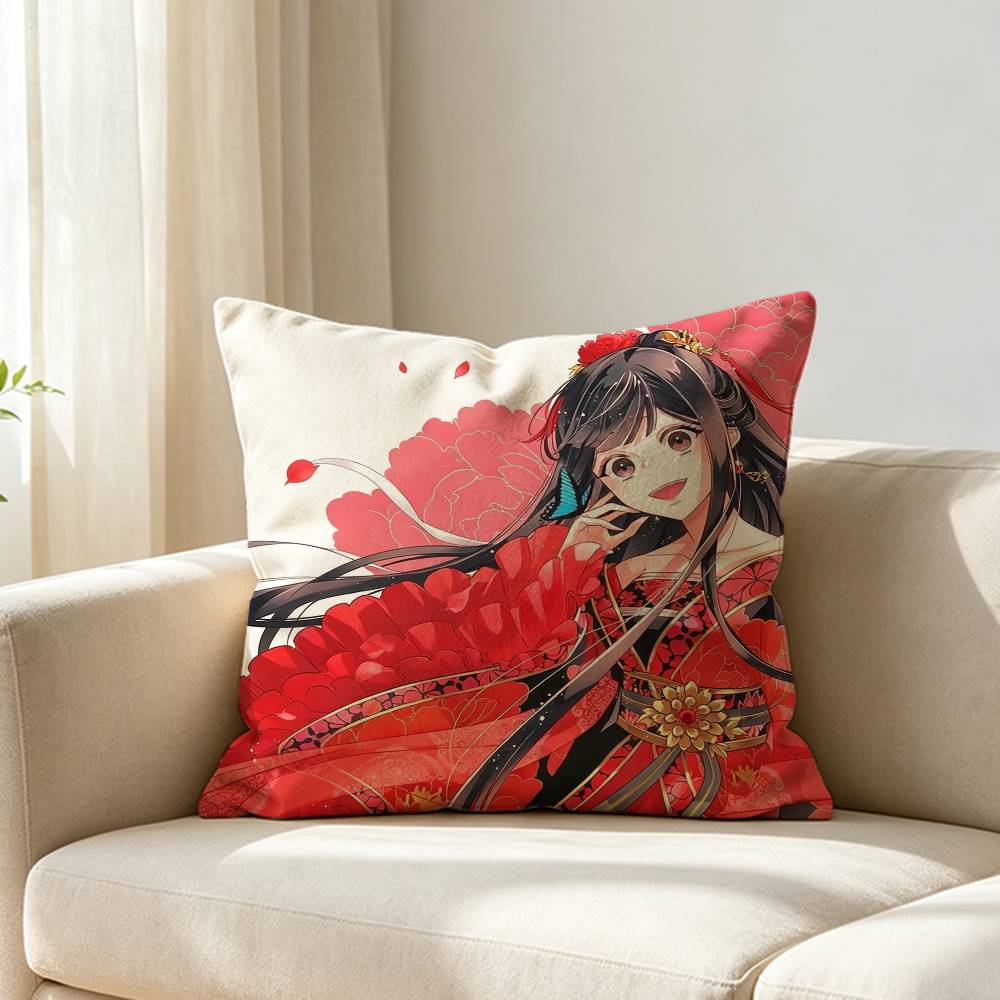 Though I Am An Inept Villainess Shu Keigetsu Customizable Square Cushion Cover Double Sided Print Pillow Case