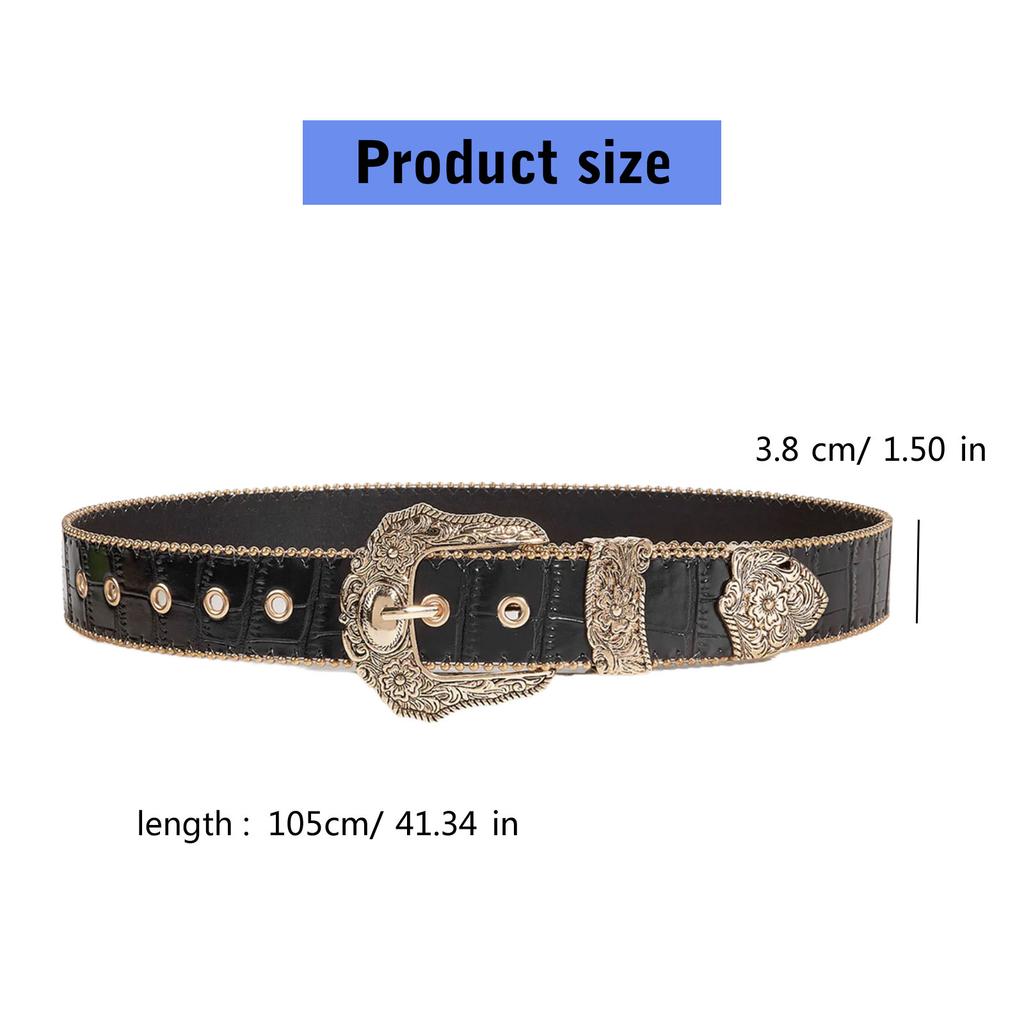 Vintage Belt for Women Men Y2K Leopard Belt for Jeans Shorts Eye Catching Waist Decors Pants Belt Fashion Waist Ornament
