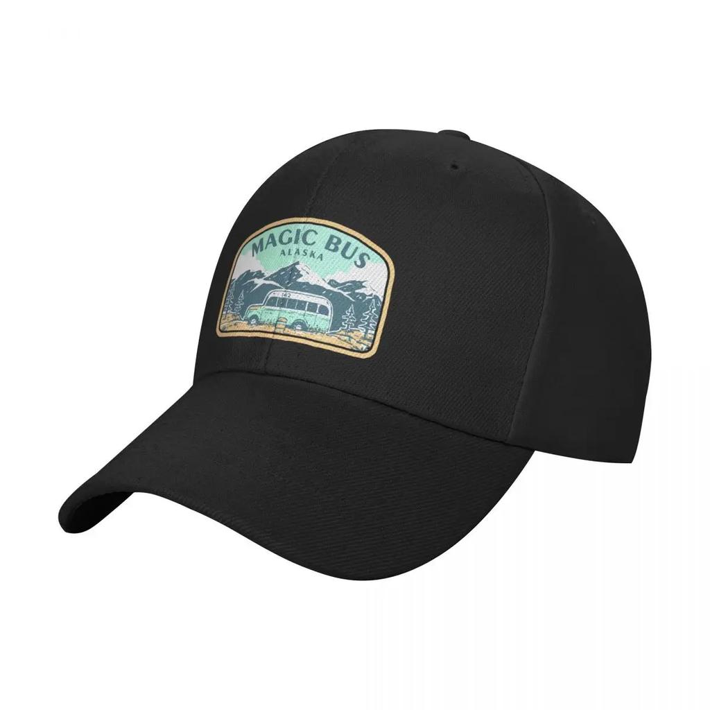 Magic bus alaska Baseball Cap Streetwear black Vintage hats for men Designer Man Womens
