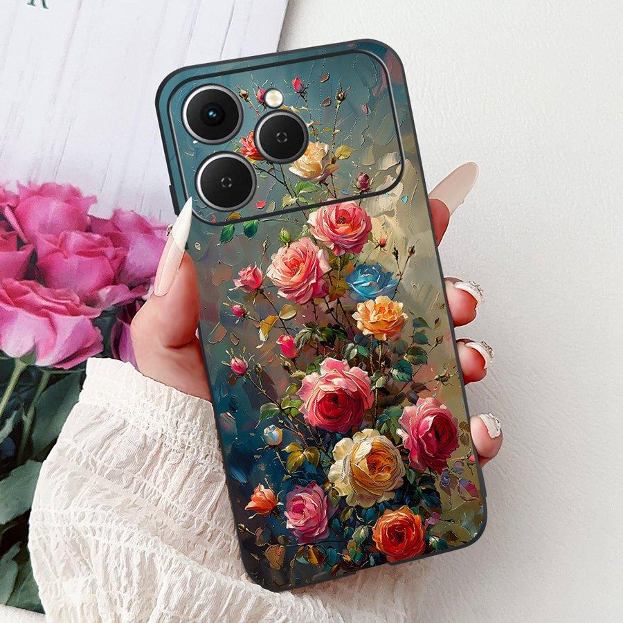 For Tecno Spark 40 Spark40 C Phone Case TPU Shell Luxury  Painted Soft Silicone Coque For Tecno Spark40C Spark 40C Back Cover