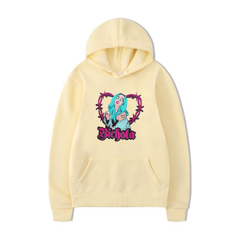 Karol G Letter Print Hoodies New Autumn Men Fashion Long Sleeve Sweatshirts Women Casual Streetwear Pullovers Sudaderas