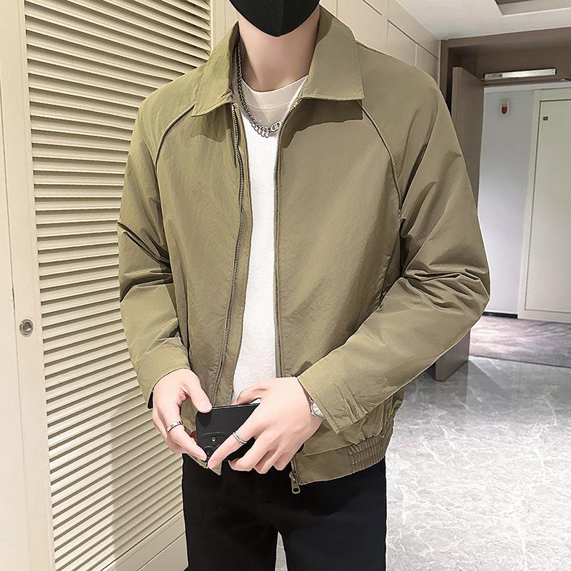 Cleanfit Black Short Executive Jacket Cotton Clothes Men'S Autumn And Winter American Front Shoulder Jacket Mature And Stable Men'S Clothing