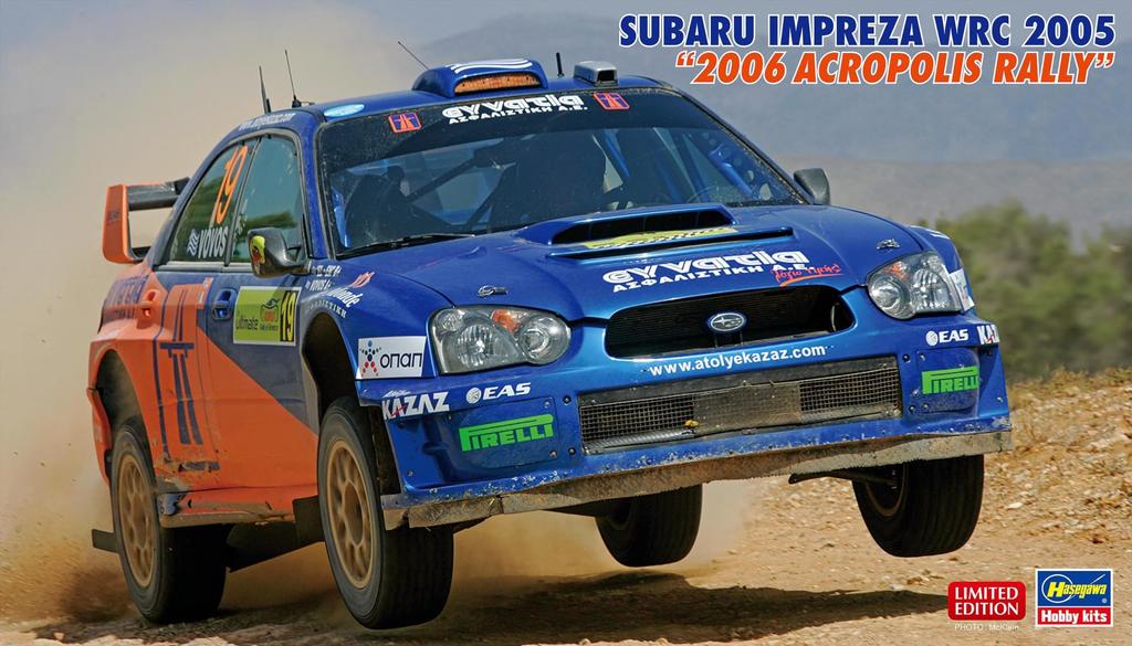 Hasegawa Subaru Impreza WRC 2005 2006 Acropolis Rally Plastic Model Kit 20774 1/24 (Automobile)