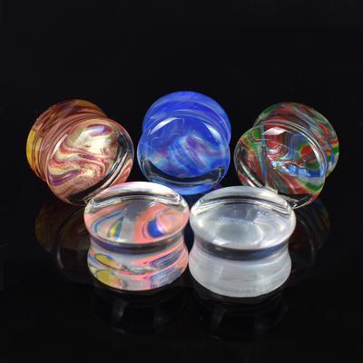 2 Stück 6–50 mm große Ohrmessgeräte, Tunnel, Ohrstöpsel, Keil, Expander, Körperschmuck für Damen und Herren