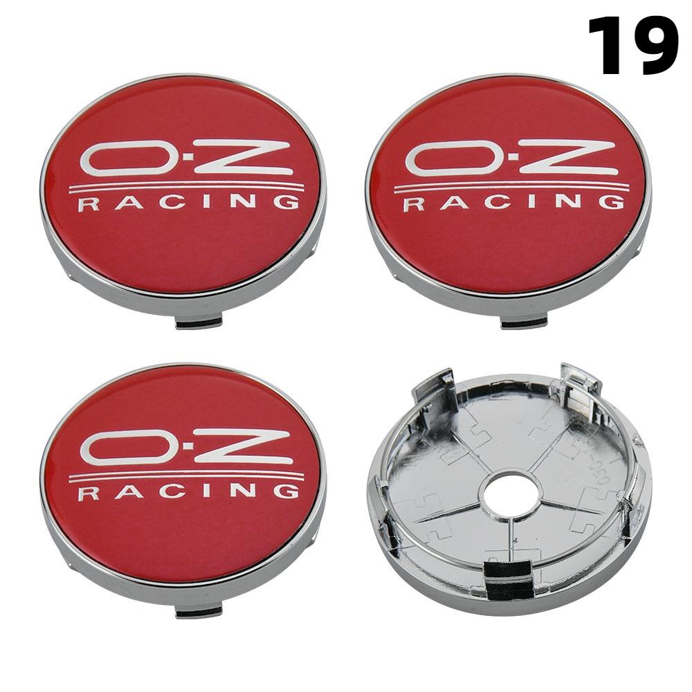 1 Set/4 Stück 58MM/60MM/63MM/65MM Kappe Für Felgen OZ Logo Radnabendeckel Sportwagen Radabdeckung Radkappen