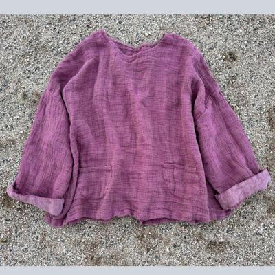 Damski sweter vintage z okrągłym dekoltem i długim rękawem, jesienny, luźny, patchworkowy, z kieszeniami, koszule damskie