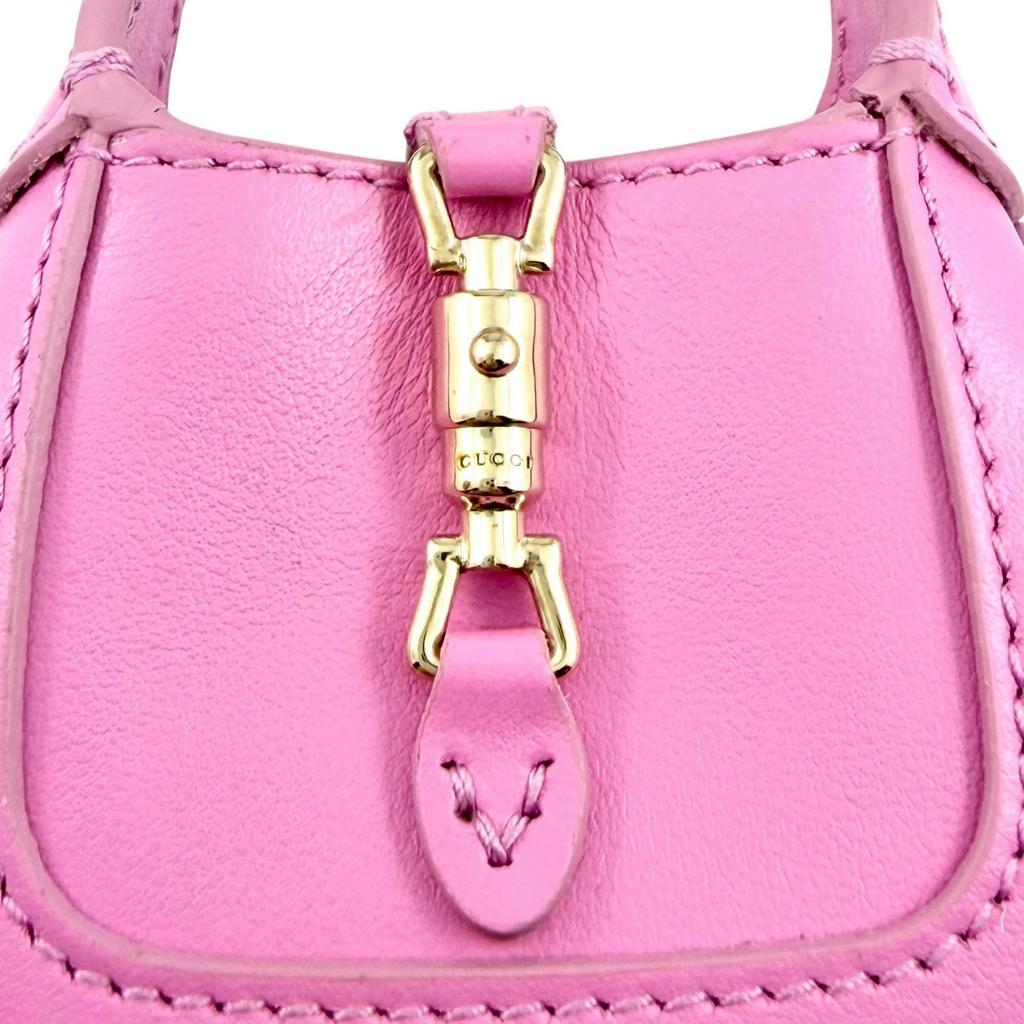 Pristine GUCCI key ring Jackie 1961 pink leather Women 768285 Used