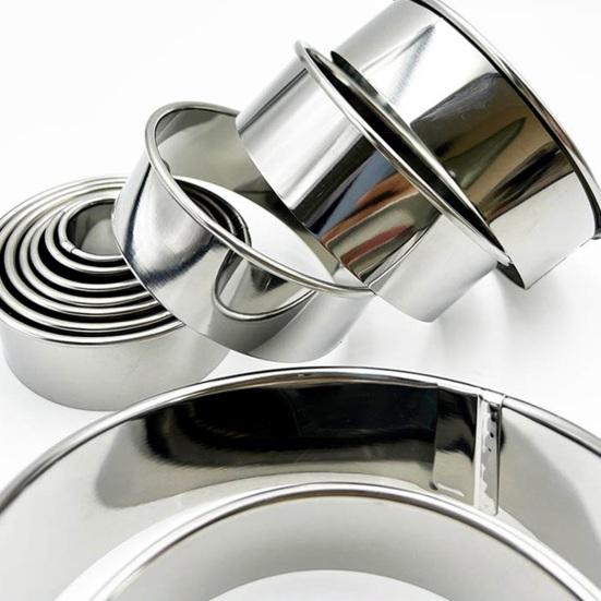 1 Set Cookie Cutter Stainless Steel Circle Biscuit Cutter Effortless Cookie Shaping Pastry Tool for Home