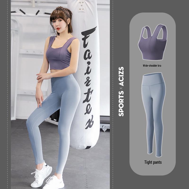 Conjunto Esportivo e de Yoga com Sutiã Esportivo Emagrecedor Costas Nuas Feminino 2025