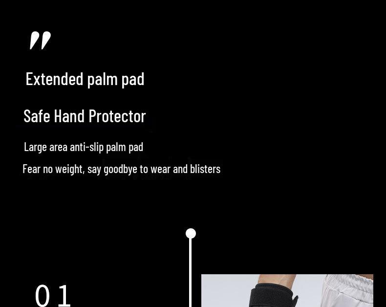 Protective Fitness Grip Gloves & Wrist Support for Pull-ups and Deadlifts