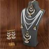 Multi-layer Pearl EarringsNecklaces Hair Chain SetsHigh-end Retro Ethnic Style Accessories