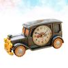 1Pcs Vintage Car Alarm Clock Creative Design Material Silent Precise Time Display Tabletop Room Decor Silver