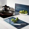 Tempered Glass Kitchen Splashbacks With Graphics Blue 2X30X52 Cm