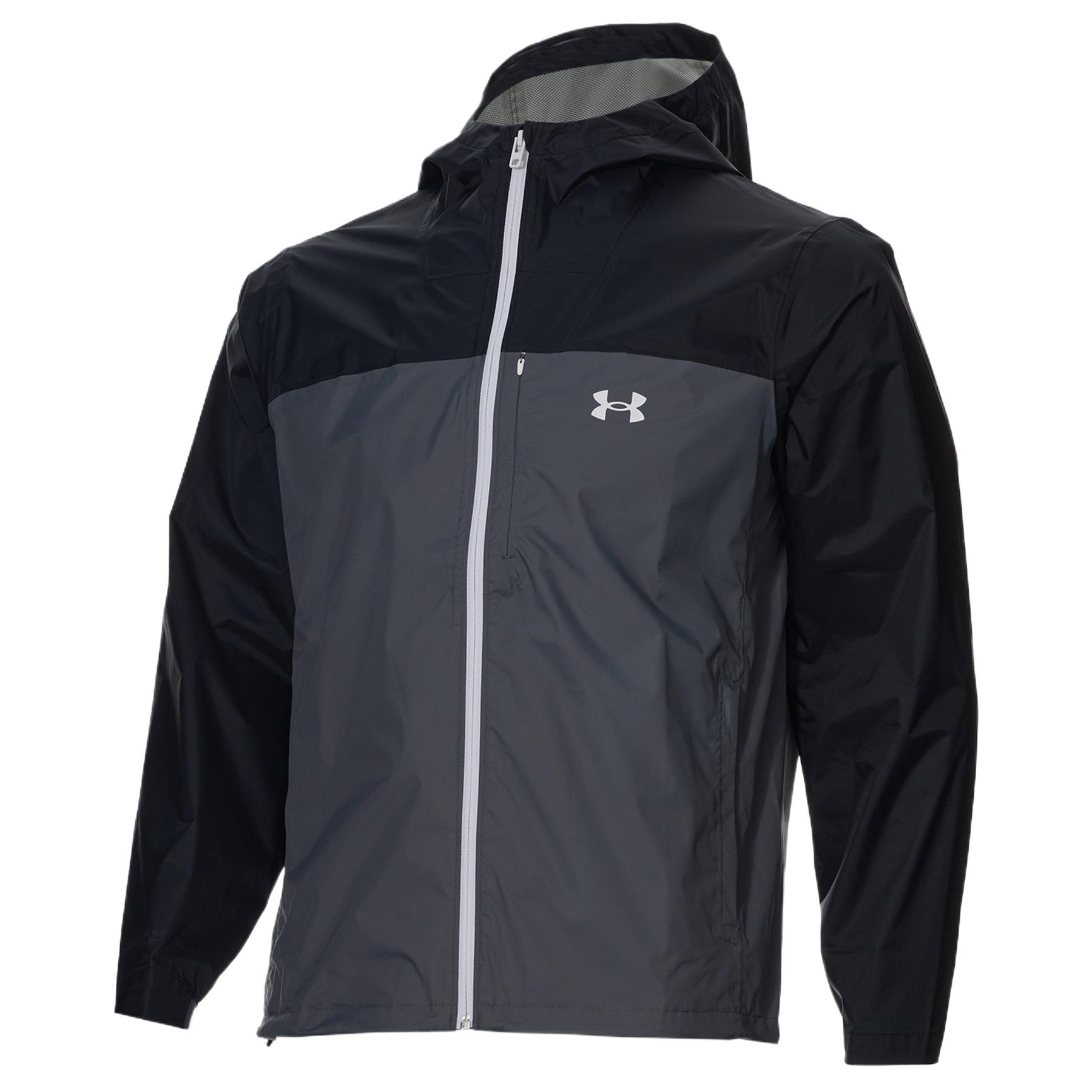Under Armour Stormproof Cloudstrike Colorblock Jacket Men Black 1381880-001 XL