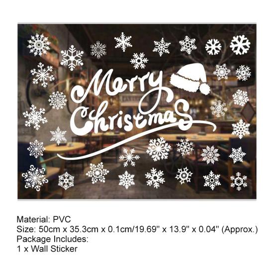 Christmas Decoration Wall Window Glass Xmas Stickers Decal Patch Home Decor