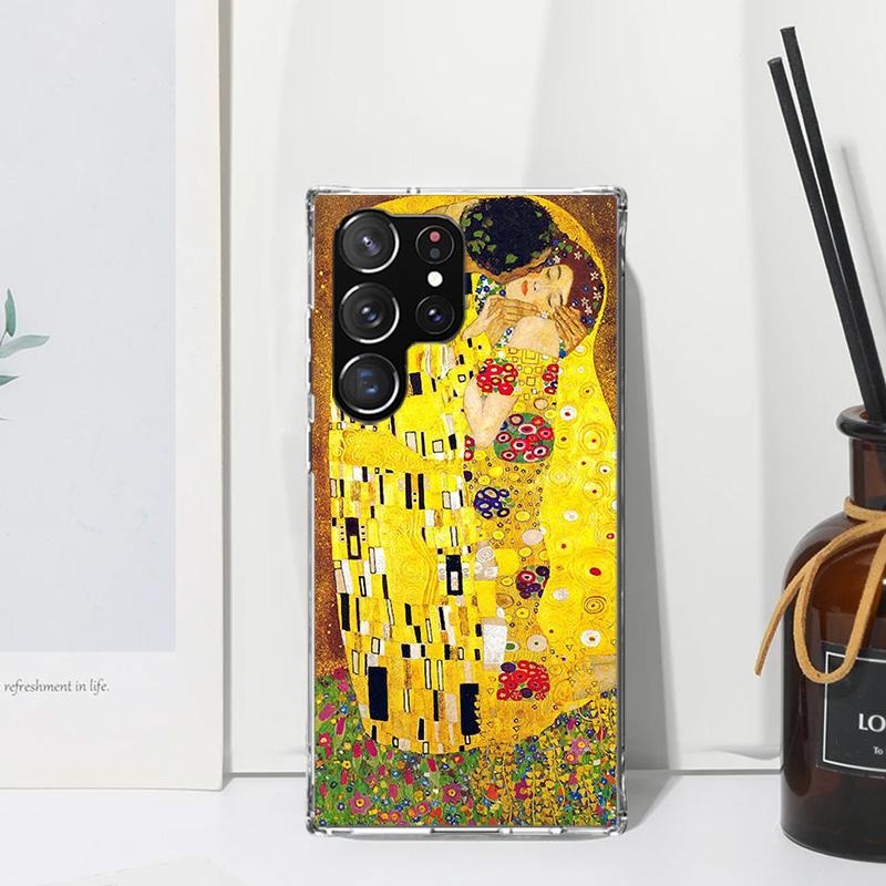 Kiss by Gustav Klimt Desig Phone Case For Samsung Galaxy S26 S25 Edge S24 FE S23 S22 Ultra S21 Plus S20 + Art Fundas Back Cover