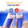 6Pcs Champagne Glasses Set Double Wall Heat Resist Glass Cup Stemless Sparkling Wine Glasses Transparent  Flute for Wedding