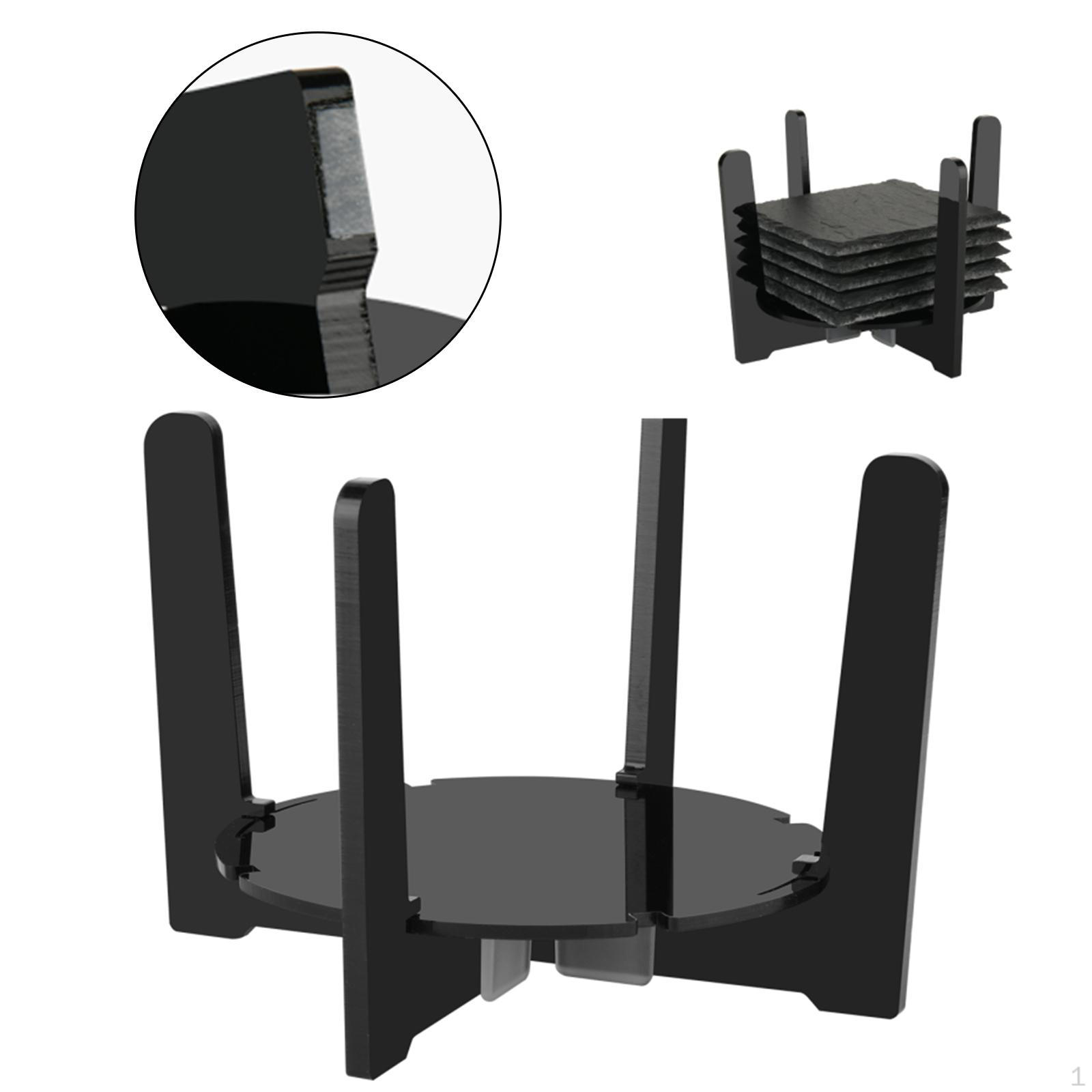 Acrylic Coaster Holder,Organizer Dining Table Multifunctional Home Display Stand Drink