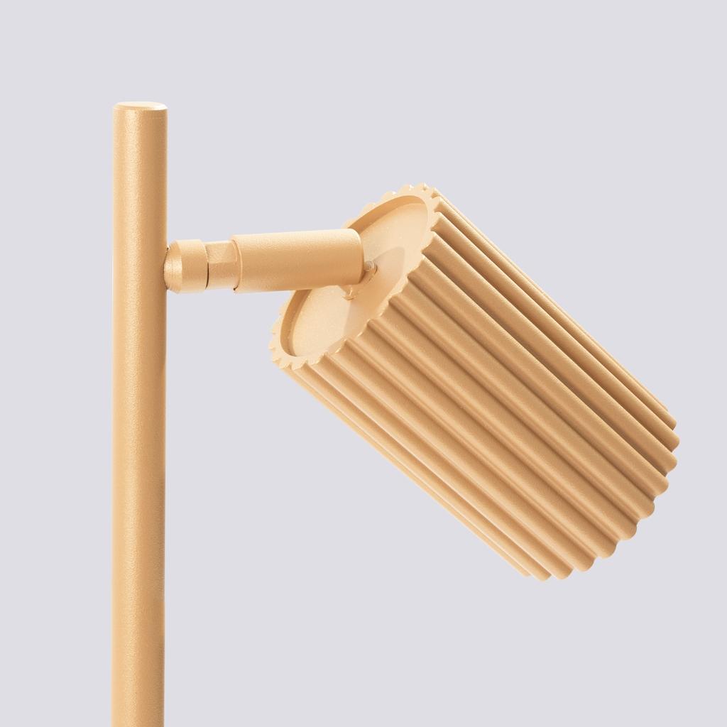 Lampa Biurkowa Karbon 1 Gu10 Złoty Alu Sollux Sl.1567