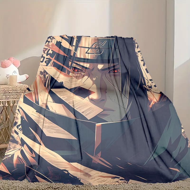1pc Cozy Print Blanket, Naruto Blanket Appropriate for Home Picnic and Travel Adventures