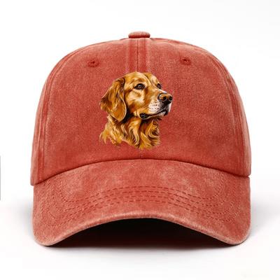 Casquette de baseball imprimée Golden Retriever, légère et réglable, adaptée aux Unisexes et aux Femmes comme cadeau pour les amoureux des chiens
