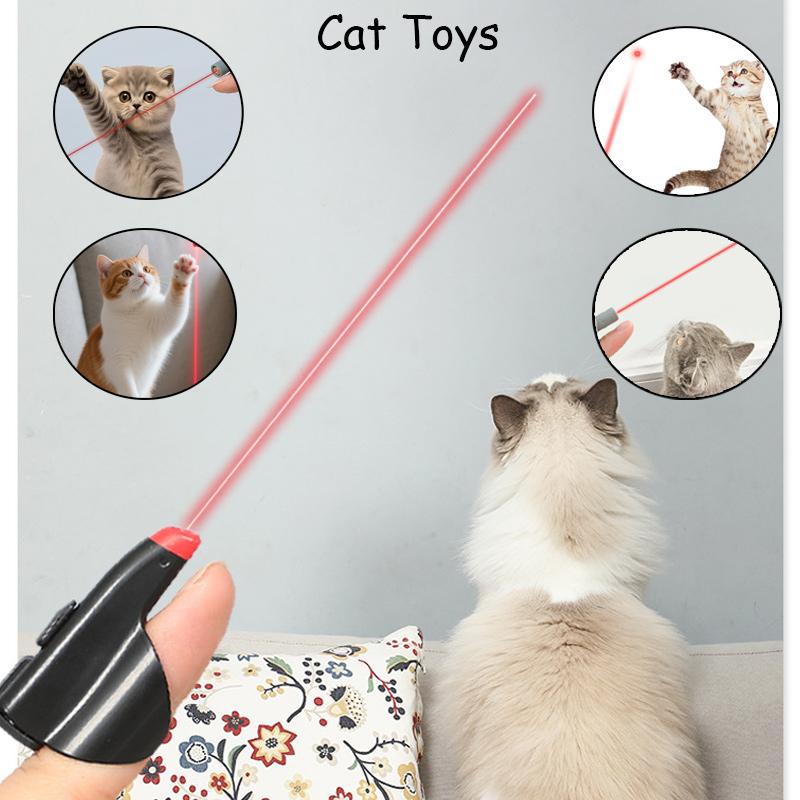 Laser Cat Toy Finger Cots Pointer for Indoor Cats,Interactive Chase Toys for Indoor Cats & Dogs, Training & Exercise Fun