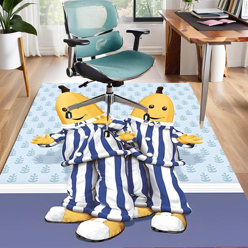 1pc Banana Design Area Rug - Non-Slip, Soft & Cozy Floor Mat for Living Room, Bedroom, Office - Indoor/Outdoor Decorative Carpet