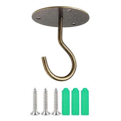 Gancho de substituição para plantas, cor sólida, guarda-chuva de parede, bolsa, frigideira, suporte para panela, suporte com parafusos