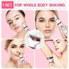 4 In 1 Electric Razor for Women Shaver Lady Shaver Body Hair Trimmer for Armpit Bikini Arm Leg Face Mustache Portable Painless