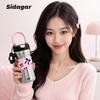 Water bottle 720ml large capacity thermal insulation stainless steel tumbler vacuum insulated leak-proof portable coffee cup suitable travel outdoor