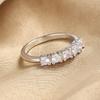 Lindon Classic Copper Alloy Zircon Ring Ladies Jewelry Wedding Promise Party Gift