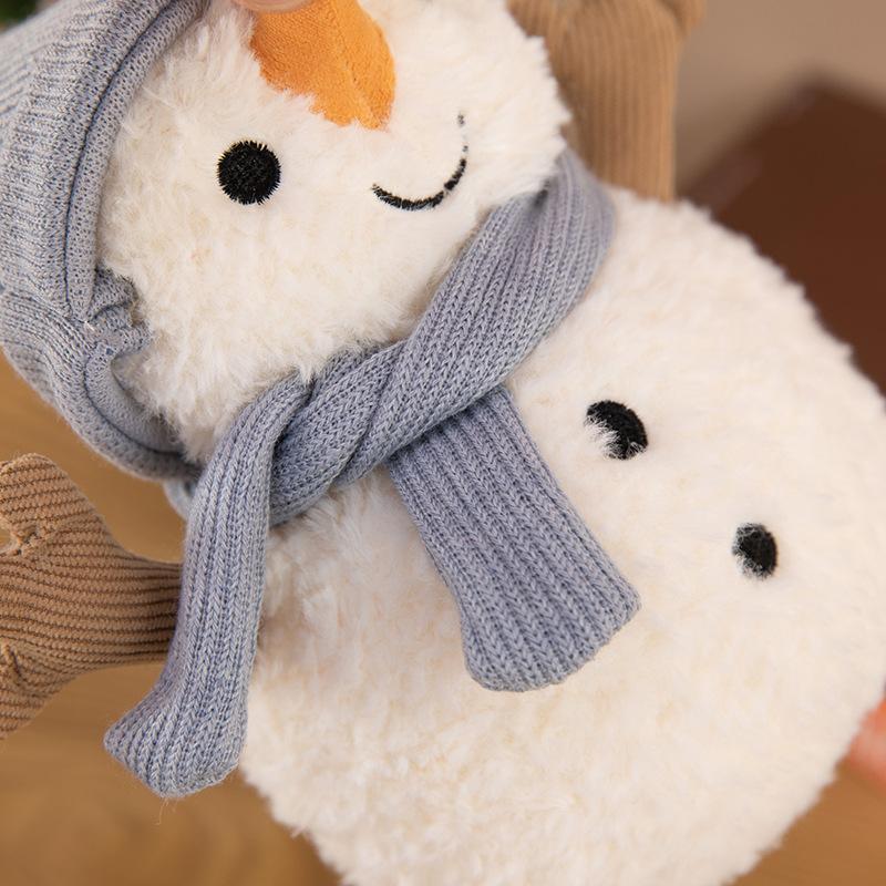 Winter new snowman plush toy cute Christmas gift children accompany doll activity gift