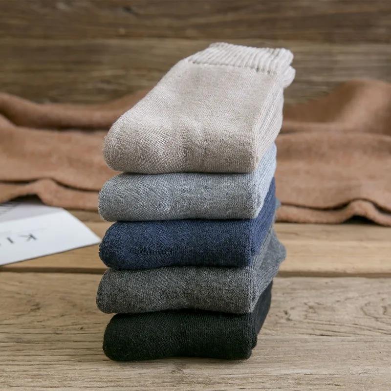 

Мужские махровые носки до середины икры на флисовой подкладке - Теплые, Толстые, Хлопковые, Выше колена, Зимостойкие Simple Bag Fleece-Lined Thick Terry Socks 36-44