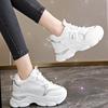 Inner Height-increasing Dad Shoes 2025 New Women's Spring and Autumn Thick-soled Air Cushion Shock-absorbing Sports Shoes Show Smaller Casual Women
