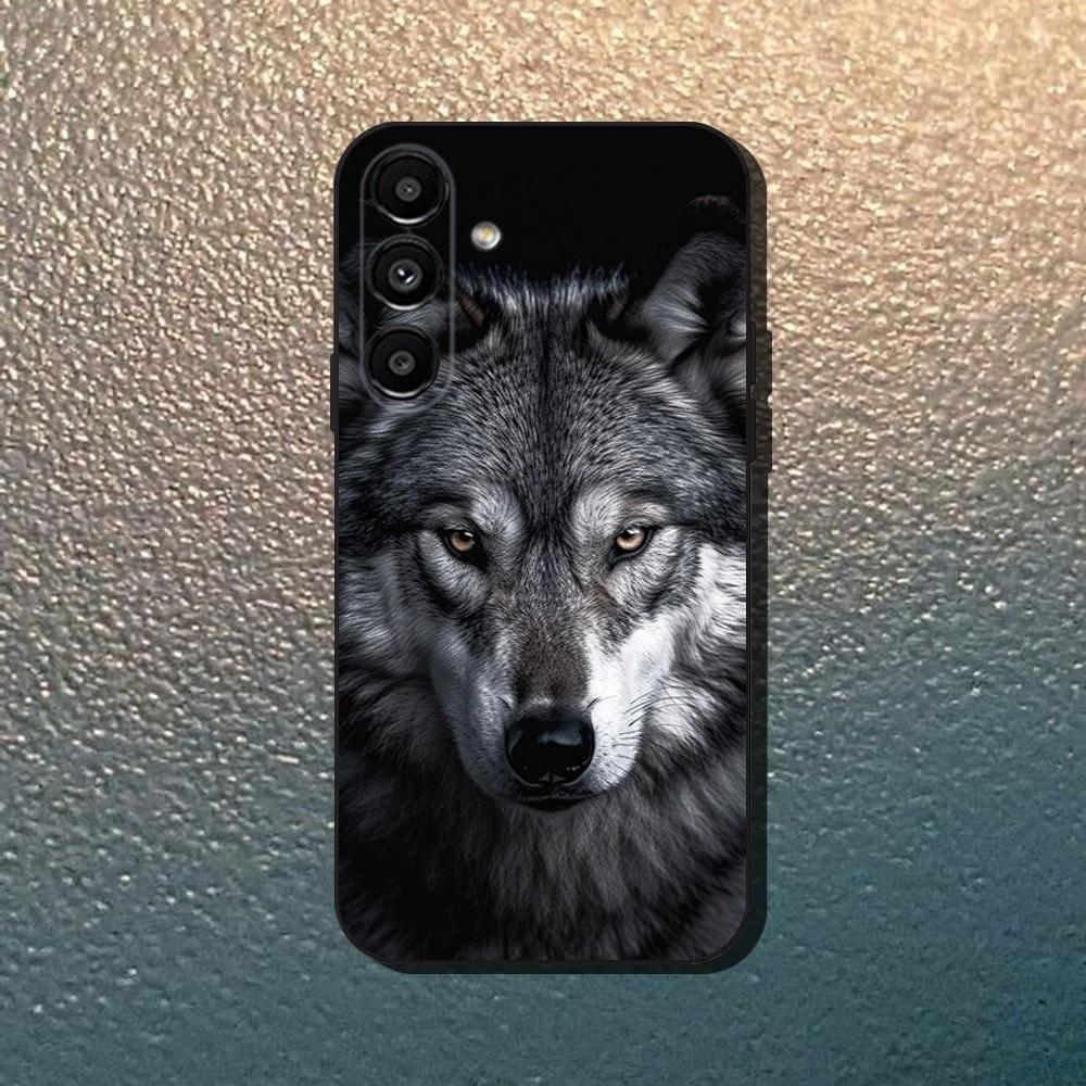 wolf Phone Case For Samsung Galaxy A13,A21s,A22,A31,A32,A52,A53,A71,A80,Soft Black Shell