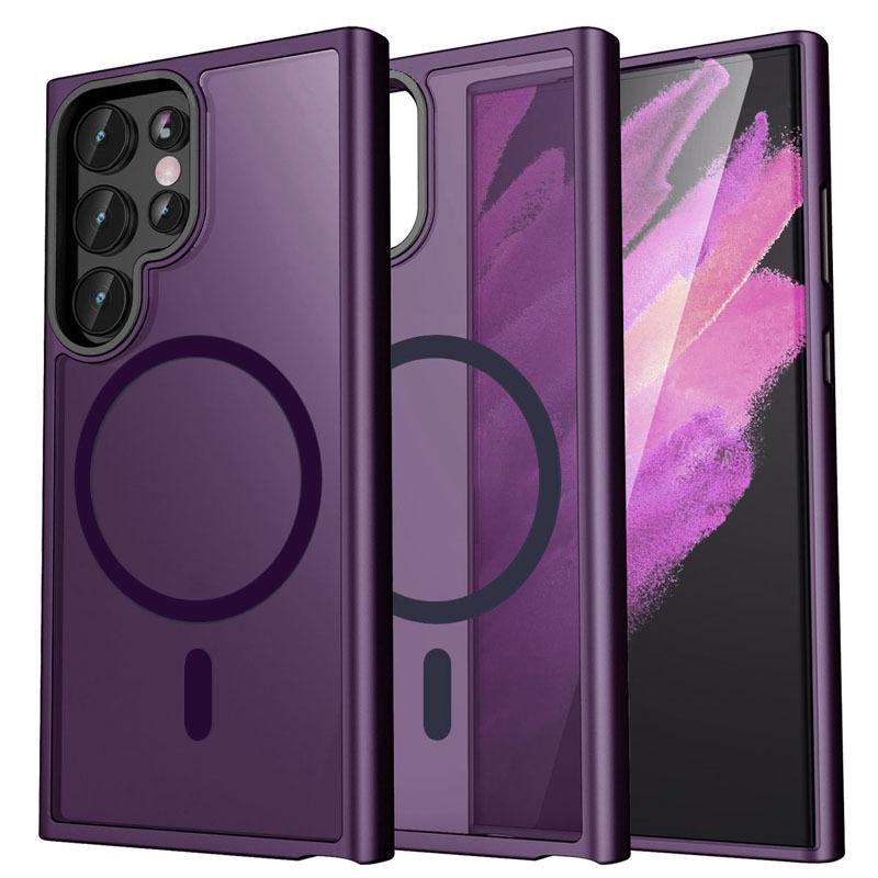 

Suitable for Samsung S25Edge Magnetic Phone Case S24ultra Magnetic Skin Absorbing Mobile Phone Case S23Plus High End Samsung S25 Edge
