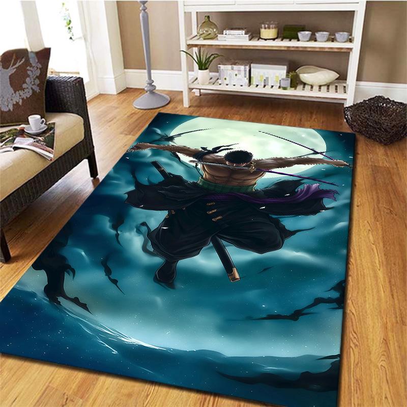 Roronoa Zoro Carpet Rug For Living Room Bedroom Home Sofa Decoration,kids Play Nonslip Floor Mat