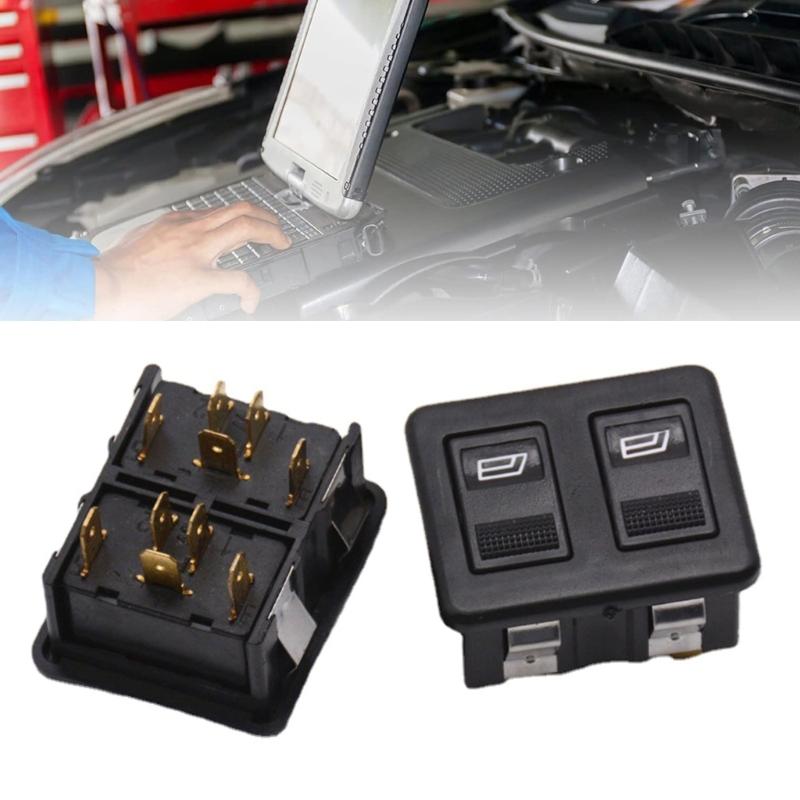 Replacement 12V 10 Pin Electric Window Lift Switches Button Auto Accessory Double Row Power Window Control Switches