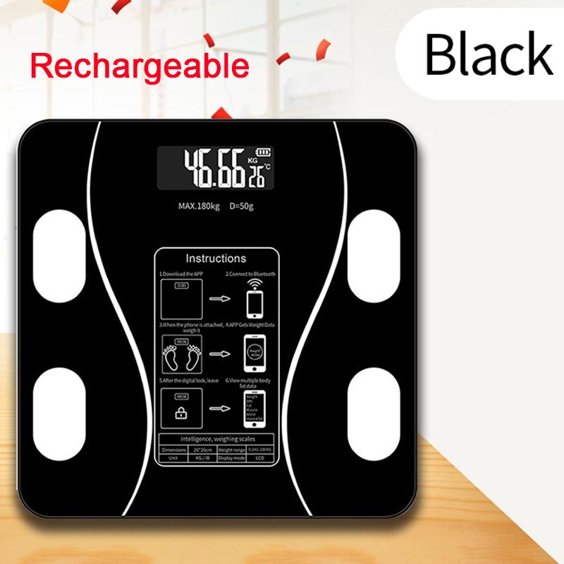 

Весы для жировых отложений, умные беспроводные цифровые весы для ванной комнаты, анализатор состава тела с приложением для смартфона, Bluetooth-совместимый