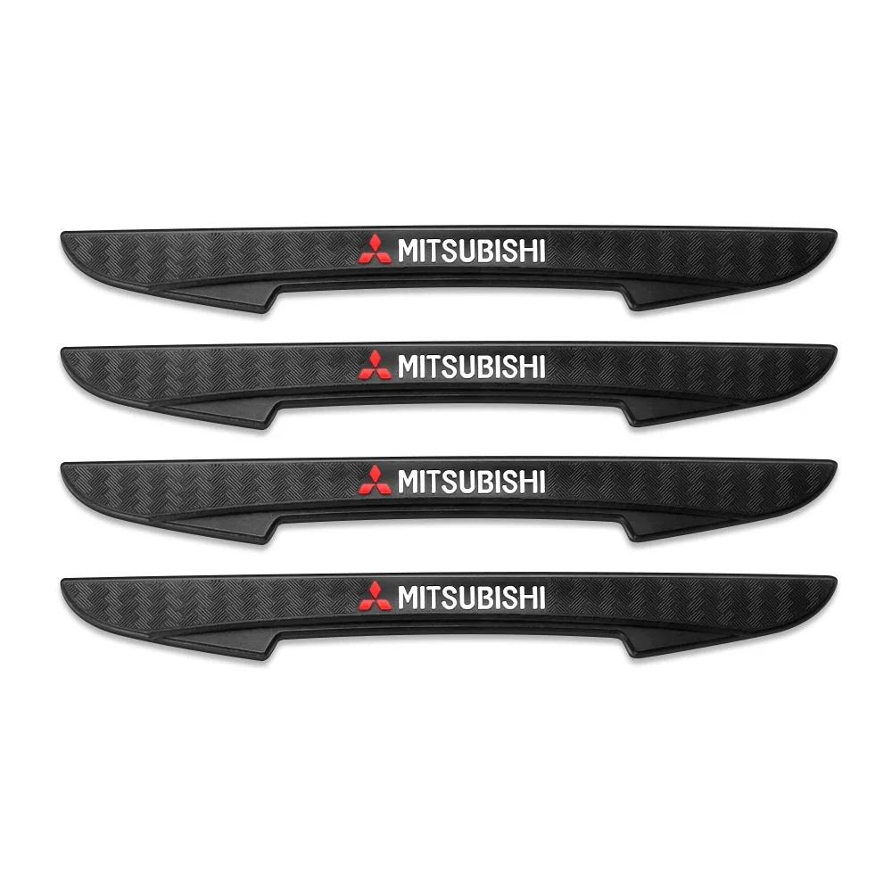 4Pcs Car Styling  Door Side Edge Anti-collision Bumper Strip Sticker For Mitsubishi Ralliart Lancer EX Outlander ASX Competition