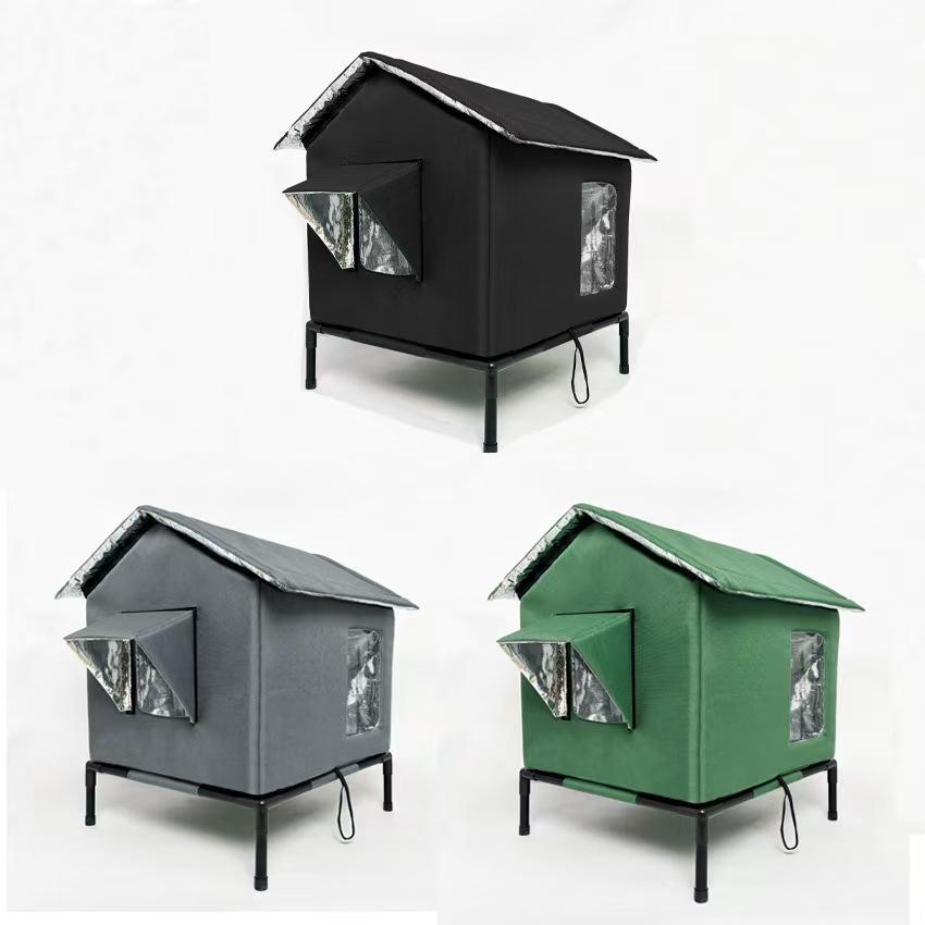Waterproof Outdoor Stray Cat's House Support Cats Bed Tent Portable Cold Resistant Feral Pets Houses Winter Warm Cat Accessories