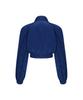 WANNABEZFIT Symmetric Woven Crop Jacket Ocean Blue