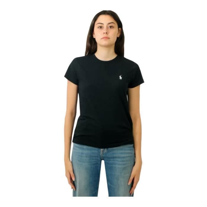 T-shirt RALPH LAUREN Ssl-knt Noir - Femme/Adulte