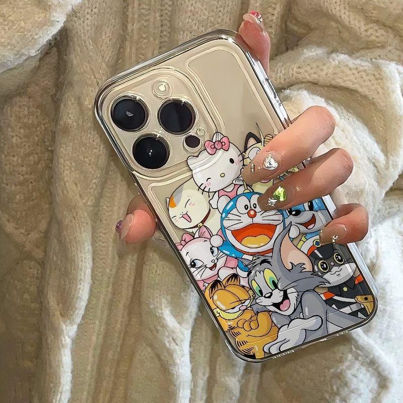 Coffee cat buddy collection for Apple 15plus mobile phone case iPhone12promax anti-drop 14 transparent 13