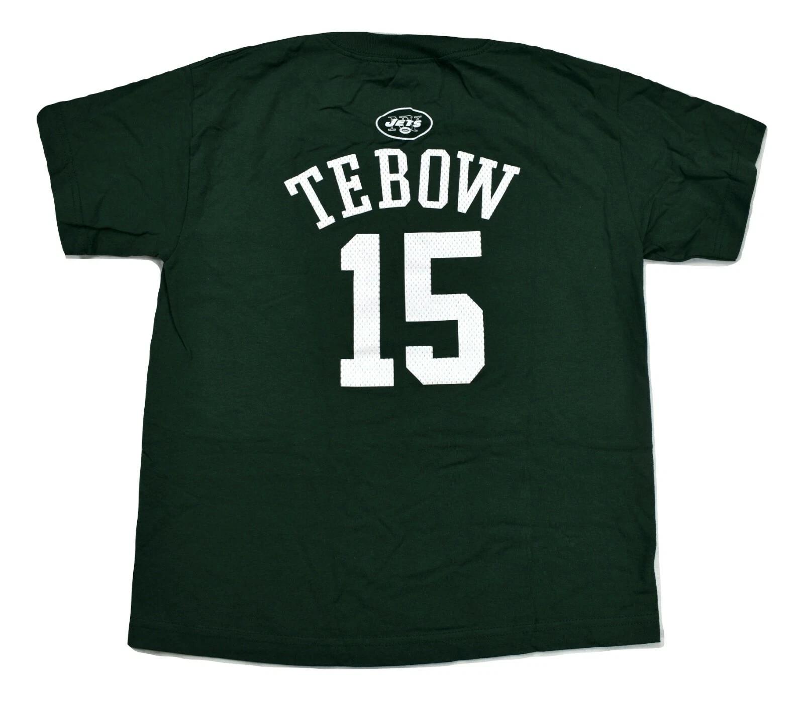NFL Team Apparel Youth New York Jets Tim Tebow Shirt New M (10-12), XL (14-16) 3XL