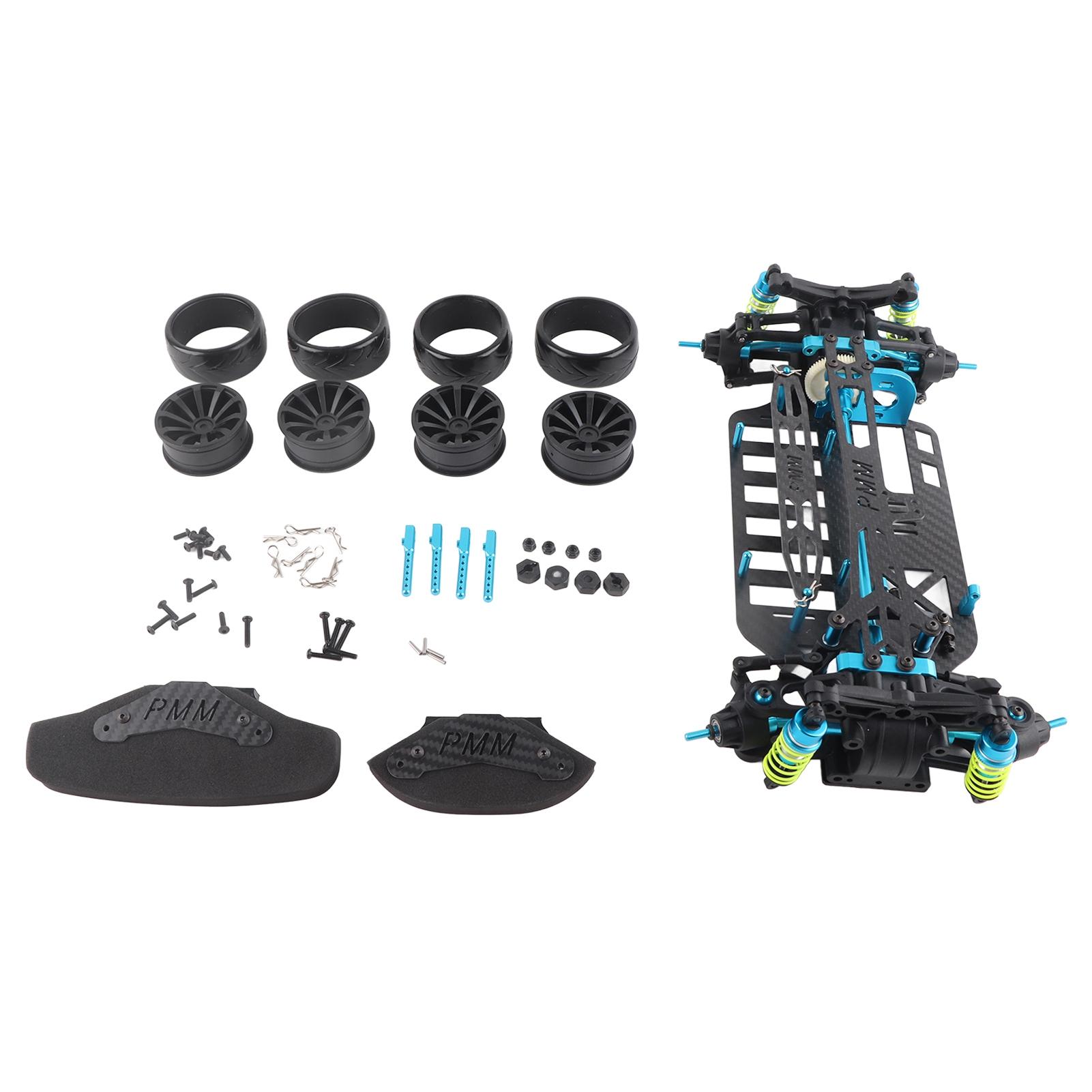 

Wheelbase Frame Carbon Fiber Chassis Bumper for TT01TT01E 110 RC Car Model