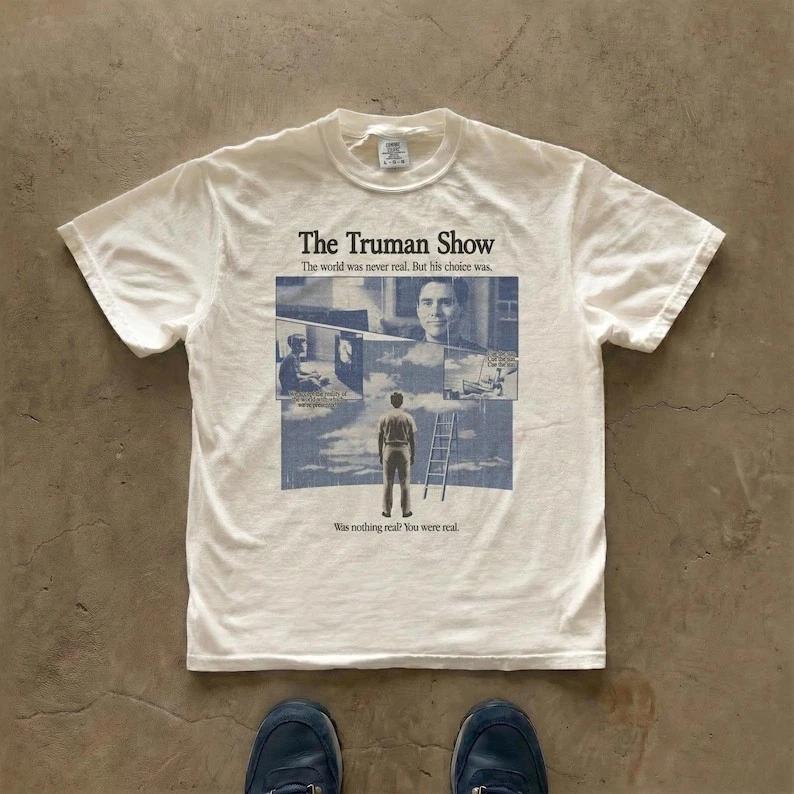 The Truman Show Tshirt Movie Poster Graphic Tee All Size S5XL S